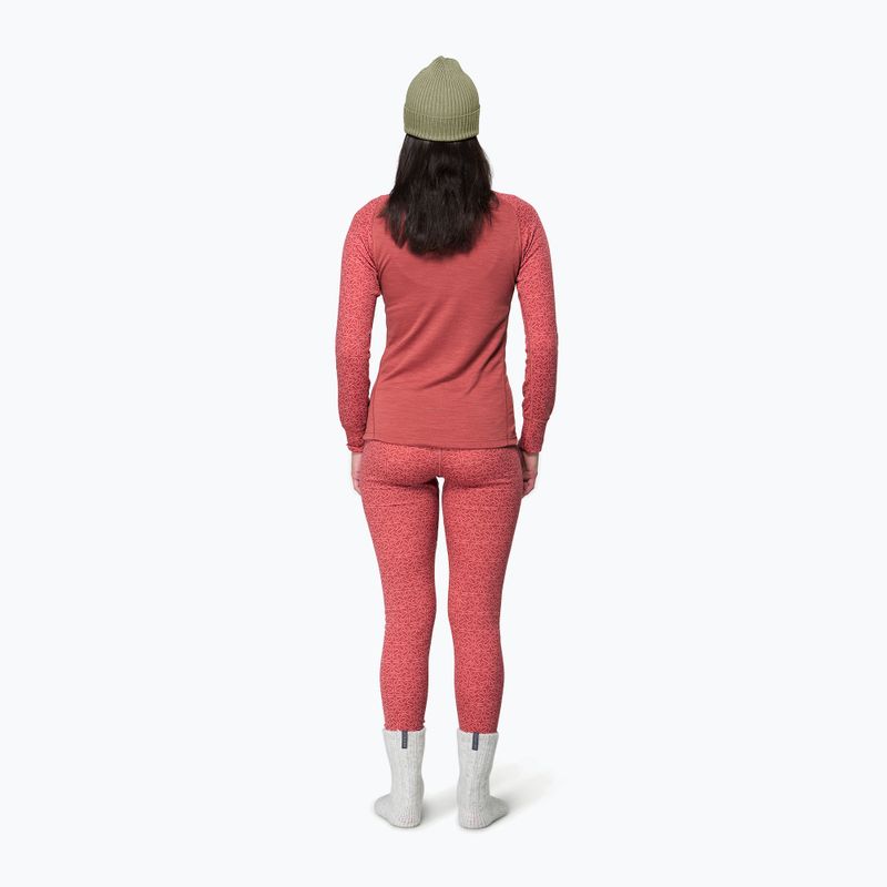 Dámska termo bielizeň Devold Duo Active Merino 205 Zip Neck marsala 3