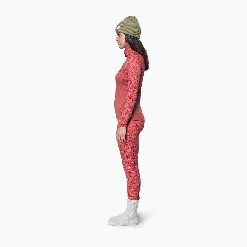 Dámska termo bielizeň Devold Duo Active Merino 205 Zip Neck marsala 4
