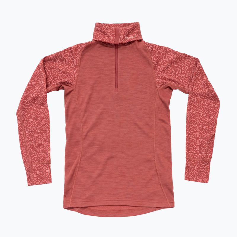 Dámska termo bielizeň Devold Duo Active Merino 205 Zip Neck marsala 5