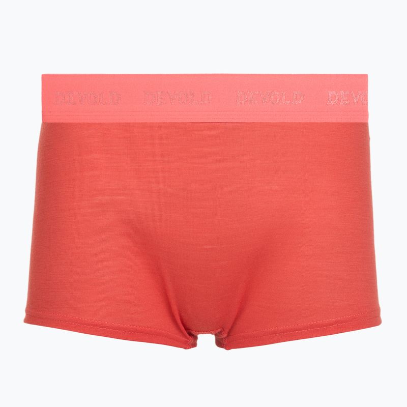 Dámske termo boxerky Devold Breeze Merino 150 Hipser 2 pack black/coral 2