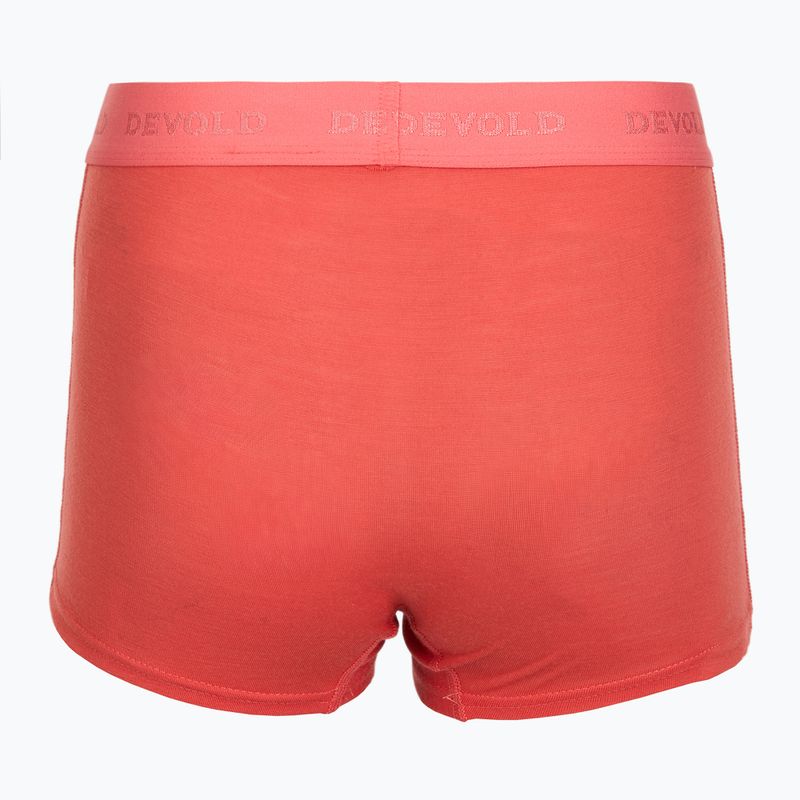 Dámske termo boxerky Devold Breeze Merino 150 Hipser 2 pack black/coral 4