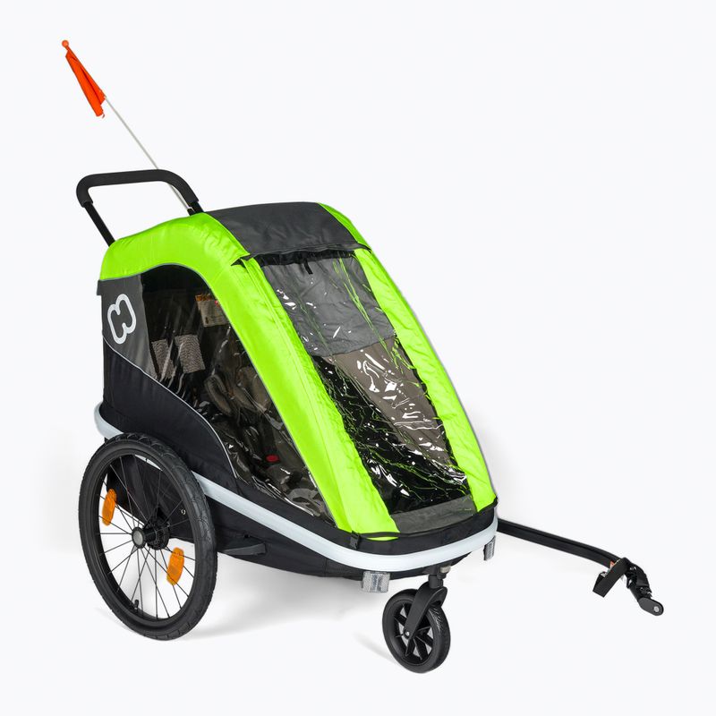 Hamax Avenida One príves na bicykel čierno-zelený 42_HAM