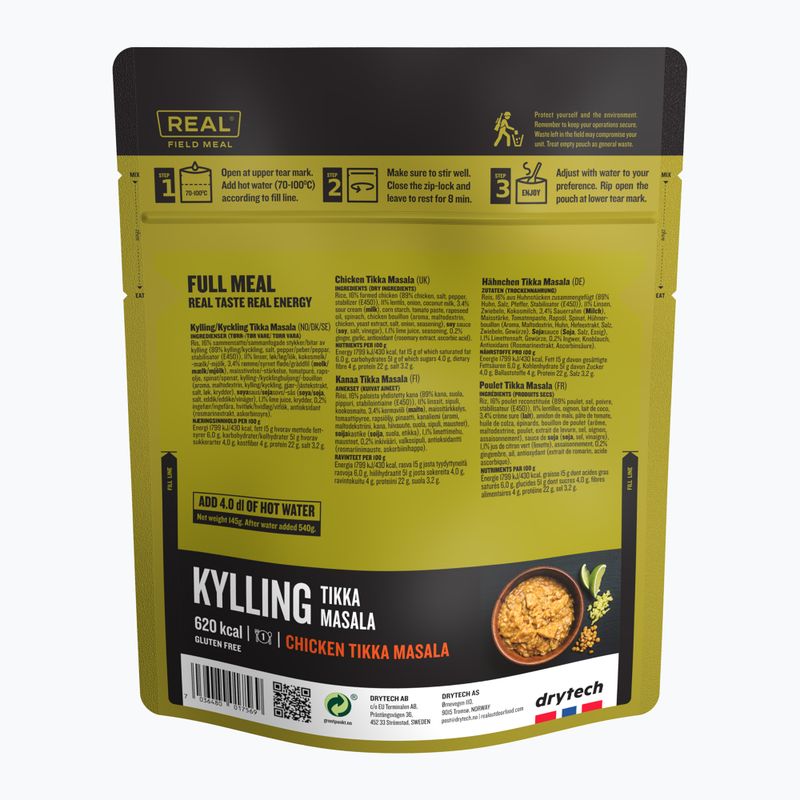 Lyofilizované potraviny Real Turmat Chicken Tikka Masala 145 g 2