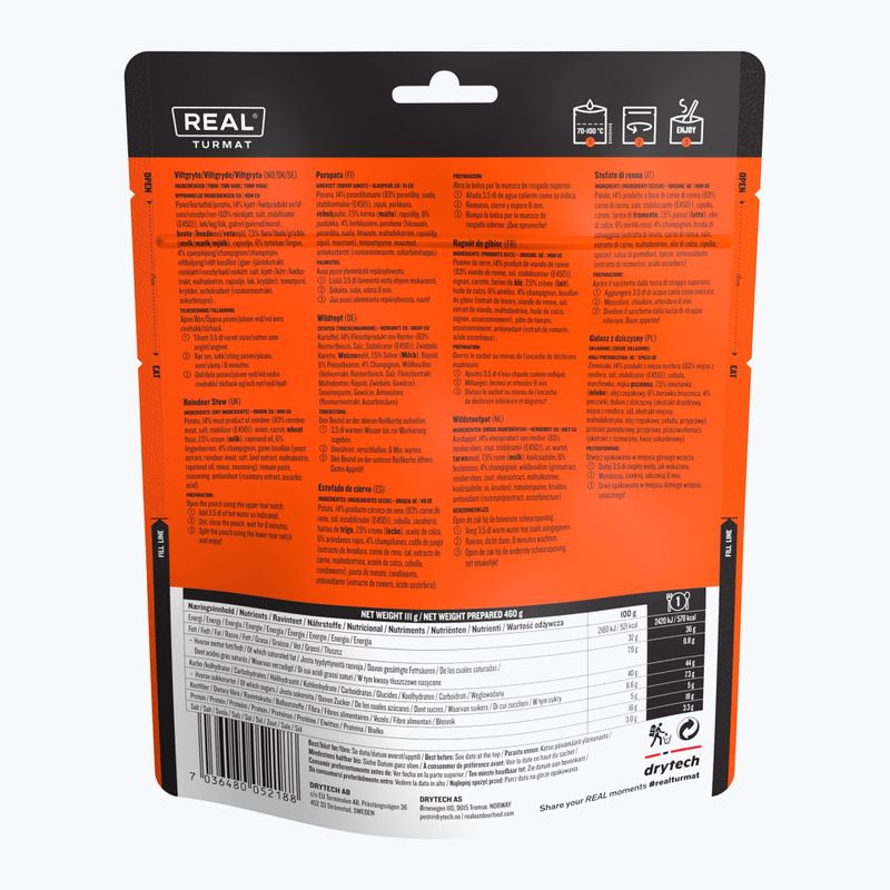 Lyofilizované jedlo Real Turmat Reindeer Stew 111 g 2