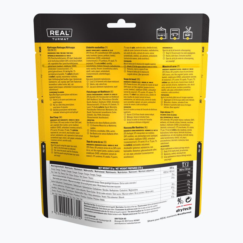 Lyofilizované potraviny Real Turmat Beef Soup 55 g 2