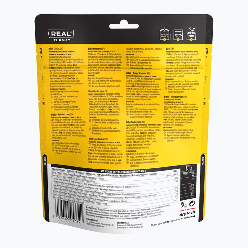 Lyofilizované potraviny Real Turmat Reindeer Soup 54 g 2