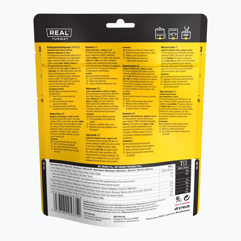 Lyofilizované potraviny Real Turmat Chicken Soup 59 g 2