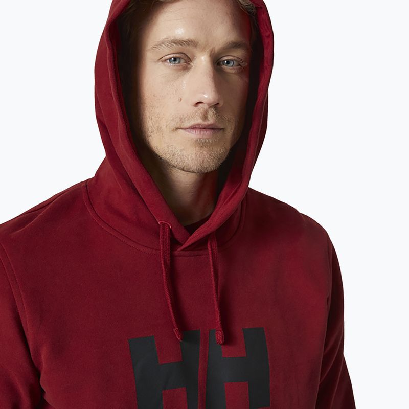 Pánska mikina Helly Hansen HH Logo Hoodie burgundy 33977_215 3