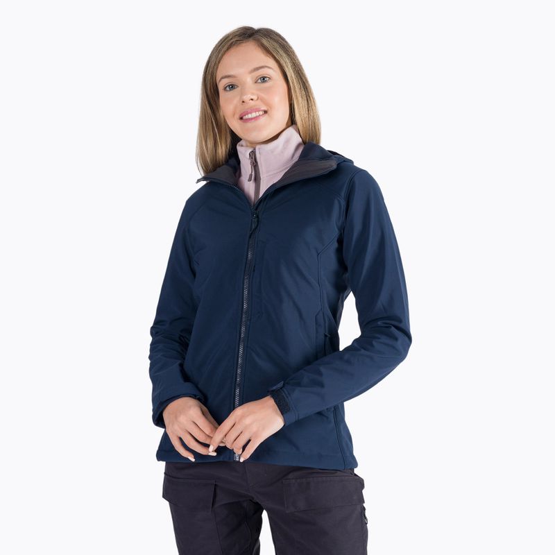 Helly Hansen dámska softshellová bunda Paramount Hood navy blue 62988_597