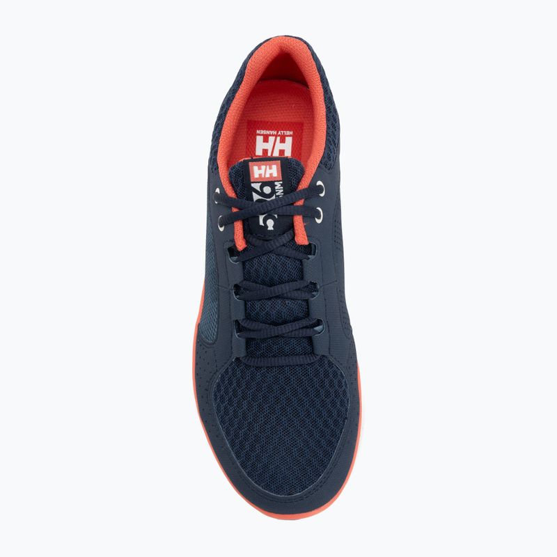 Dámske topánky Helly Hansen Ahiga V4 Hydropower navy/off white/cayenne 5