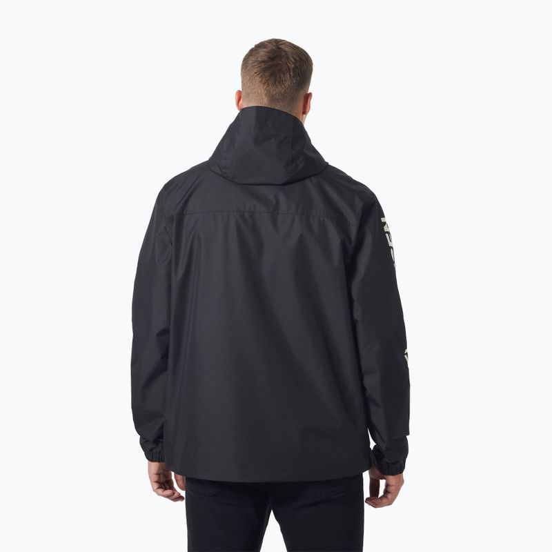 Pánska bunda do dažďa Helly Hansen Ervik black 2