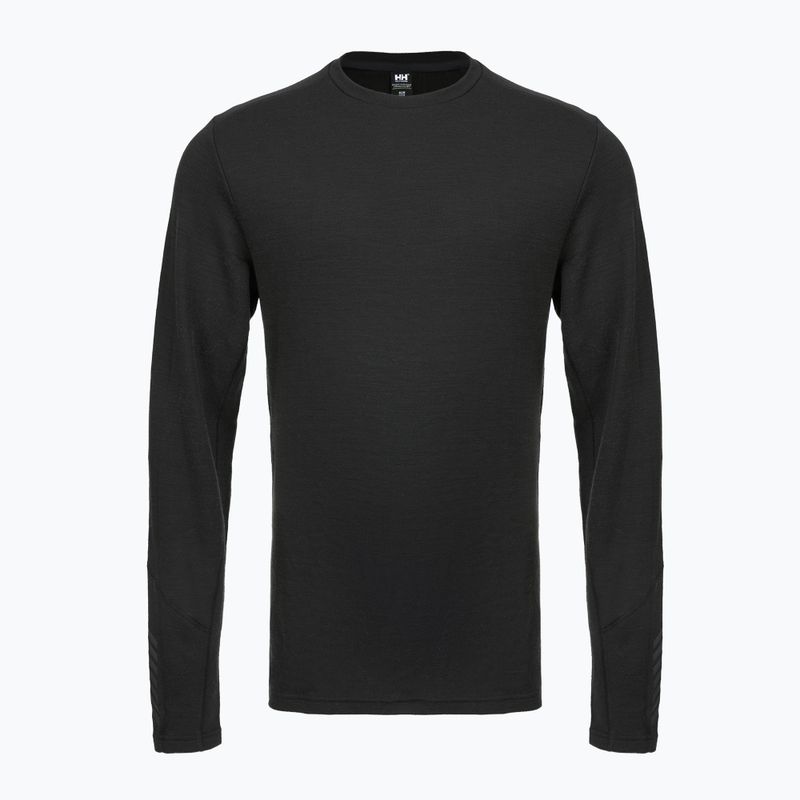 Pánska termoakčná mikina Helly Hansen Lifa Merino Midweight Crew black