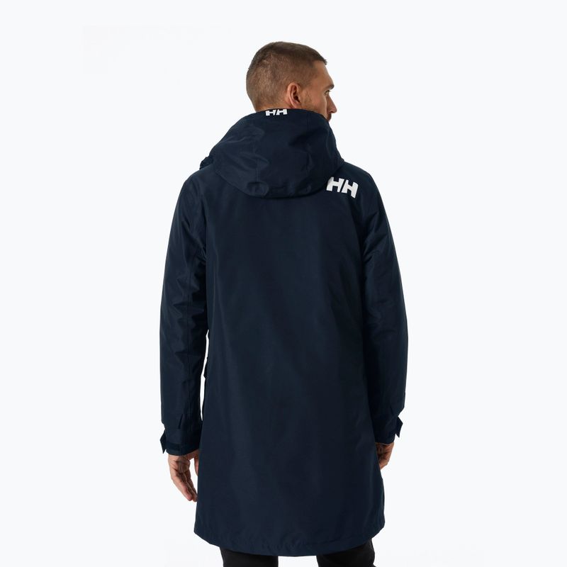 Pánska bunda do dažďa Helly Hansen Rigging Coat navy 2