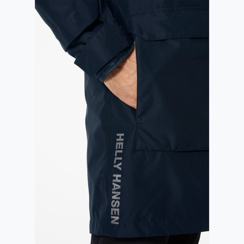 Pánska bunda do dažďa Helly Hansen Rigging Coat navy 6