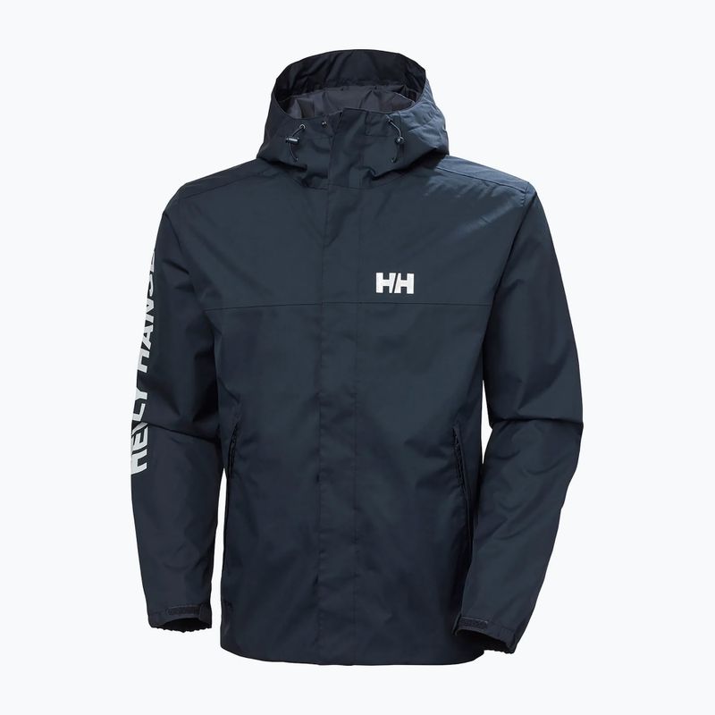 Pánska bunda do dažďa Helly Hansen Ervik navy 8