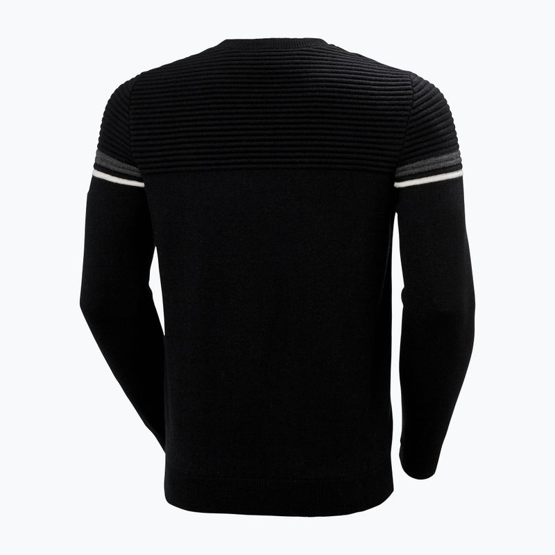 Pánsky sveter Helly Hansen Carv Knitted Sweater black 2