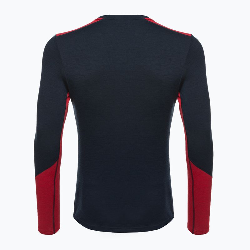 Pánska termoaktívna mikina Helly Hansen Lifa Merino Midweight Crew navy/598 2