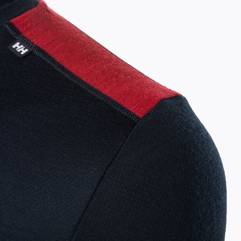 Pánska termoaktívna mikina Helly Hansen Lifa Merino Midweight Crew navy/598 3