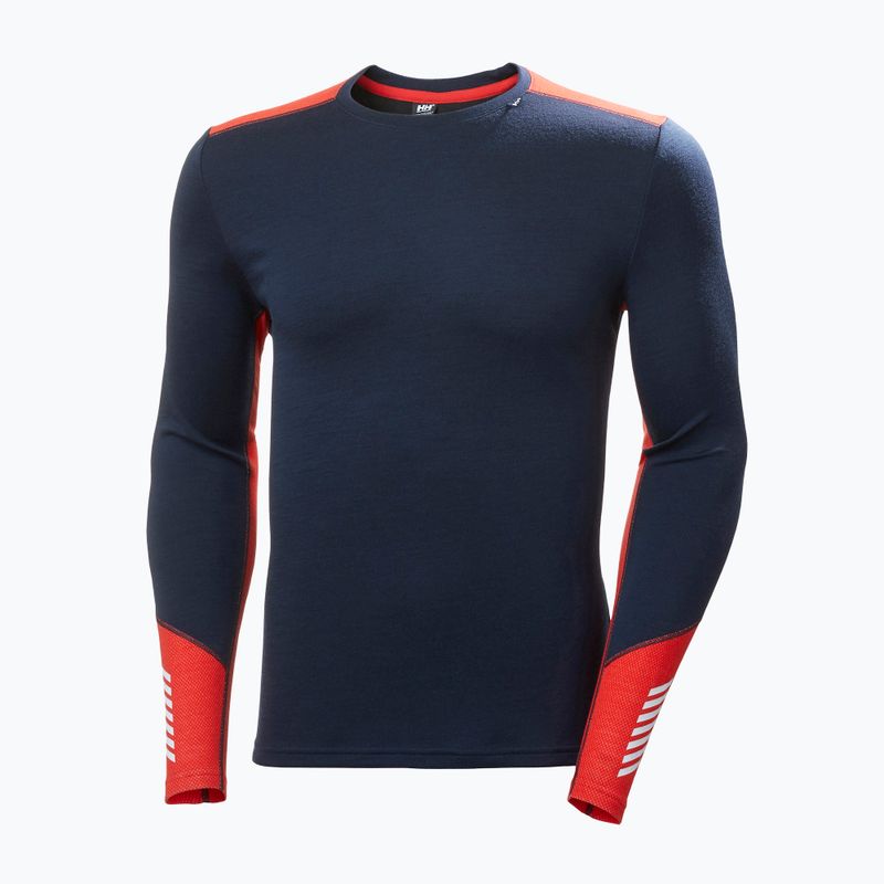 Pánska termo mikina Helly Hansen Lifa Merino Midweight Crew navy 5