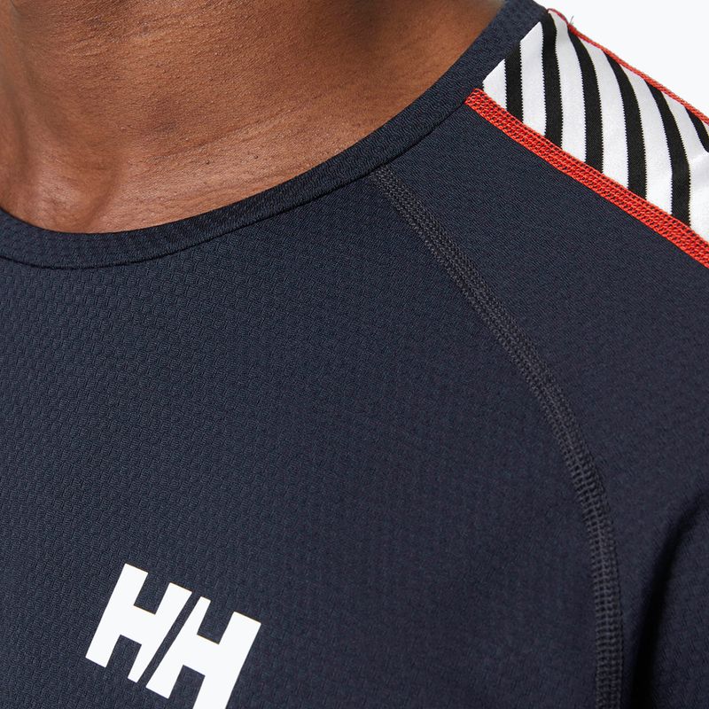 Pánska termoakčná mikina Helly Hansen Lifa Active Stripe Crew navy 3