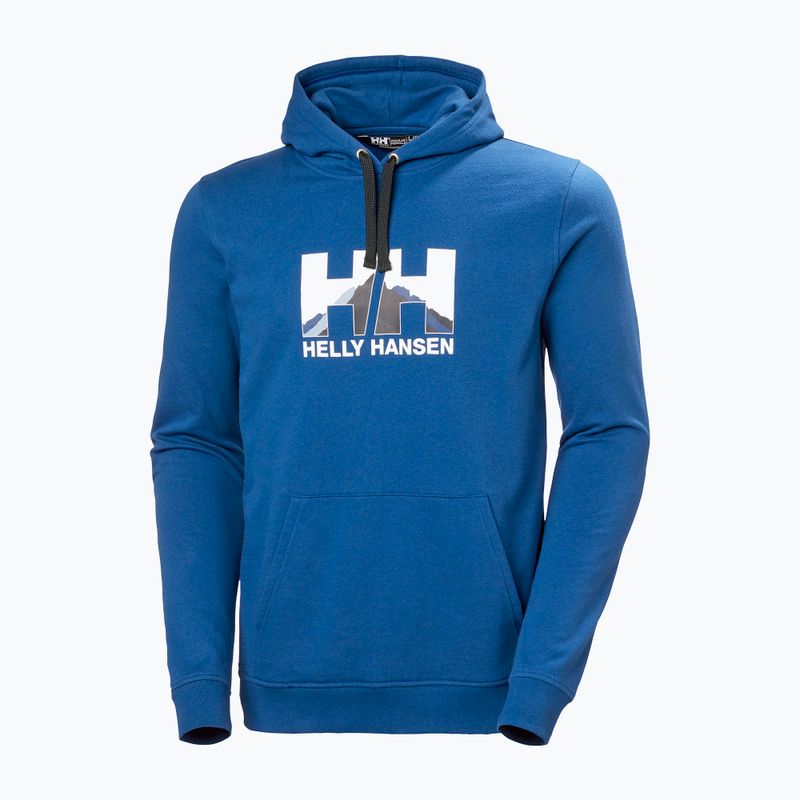 Pánska trekingová mikina Helly Hansen Nord Graphic Pull Over 606 blue 62975 5