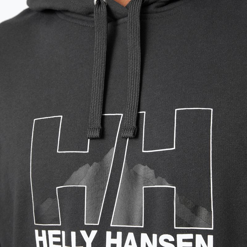 Pánska trekingová mikina Helly Hansen Nord Graphic Pull Over 981 sivá 62975 4