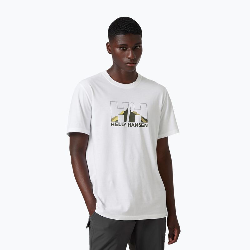 Helly Hansen Nord Graphic pánske trekingové tričko biele 62978_002