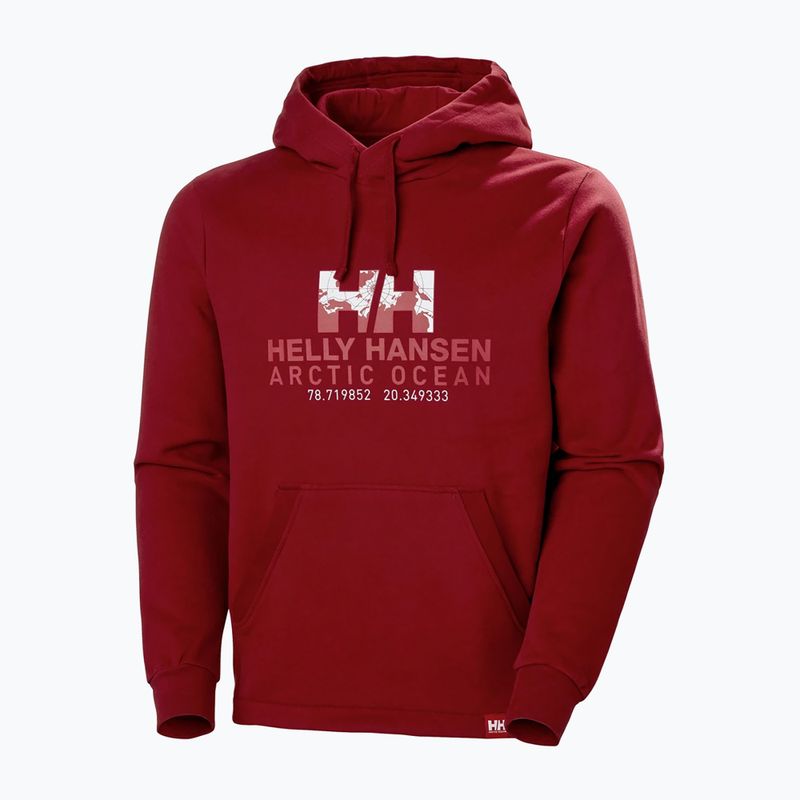 Pánska mikina Helly Hansen Arctic Ocean Hoodie burgundy 30361_215 5