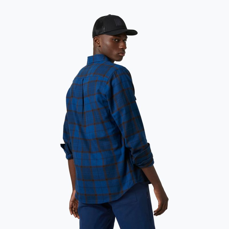 Pánska košeľa Helly Hansen Lokka Organic Flannel LS modro-čierna 62731_755 2