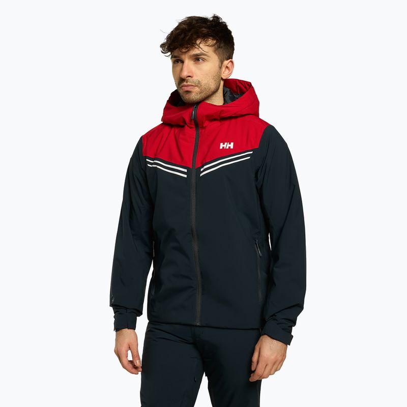 Pánska lyžiarska bunda Helly Hansen Alpine Insulated navy blue and red 65874_597