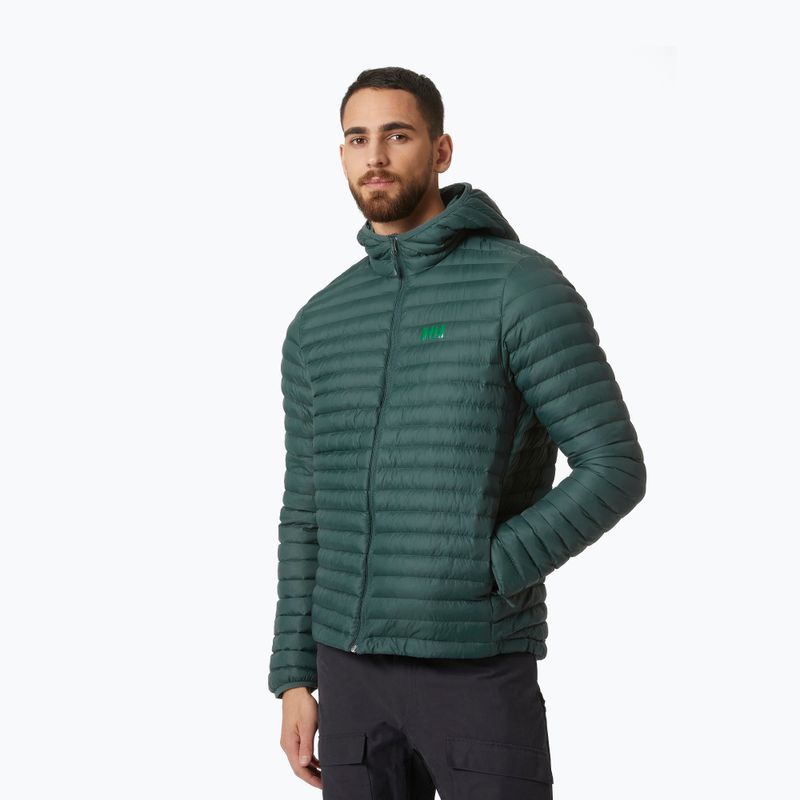 Helly Hansen pánska páperová bunda Sirdal Hooded Insulator 495 zelená 62989