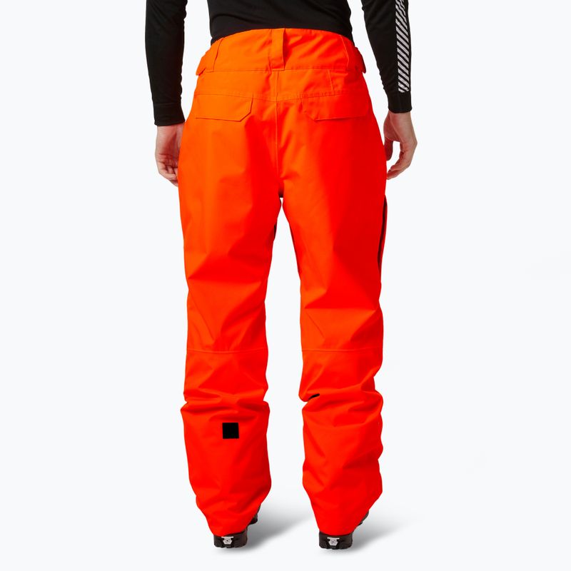 Pánske lyžiarske nohavice Helly Hansen Sogn Cargo neon orange 2