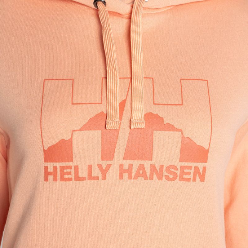 Dámska trekingová mikina Helly Hansen Nord Graphic Pullover Hoodie orange 62981_058 7