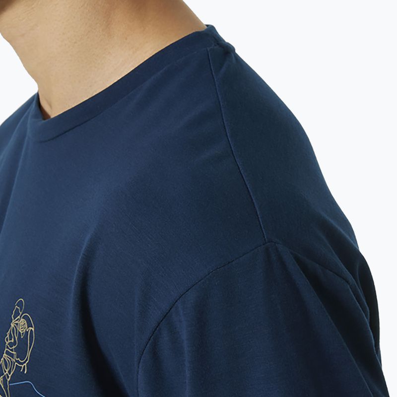 Helly Hansen Skog Recycled Graphic pánske trekingové tričko námornícka modrá 63083_584 3