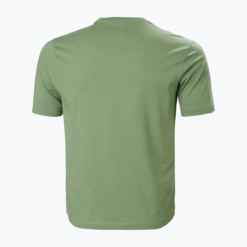 Helly Hansen pánske trekingové tričko F2F Organic Cotton 2.0 green 63340_406 2