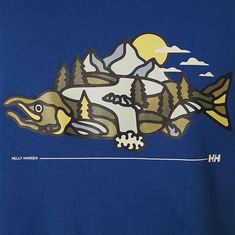 Helly Hansen pánske trekingové tričko F2F Organic Cotton 2.0 modré 63340_606 3