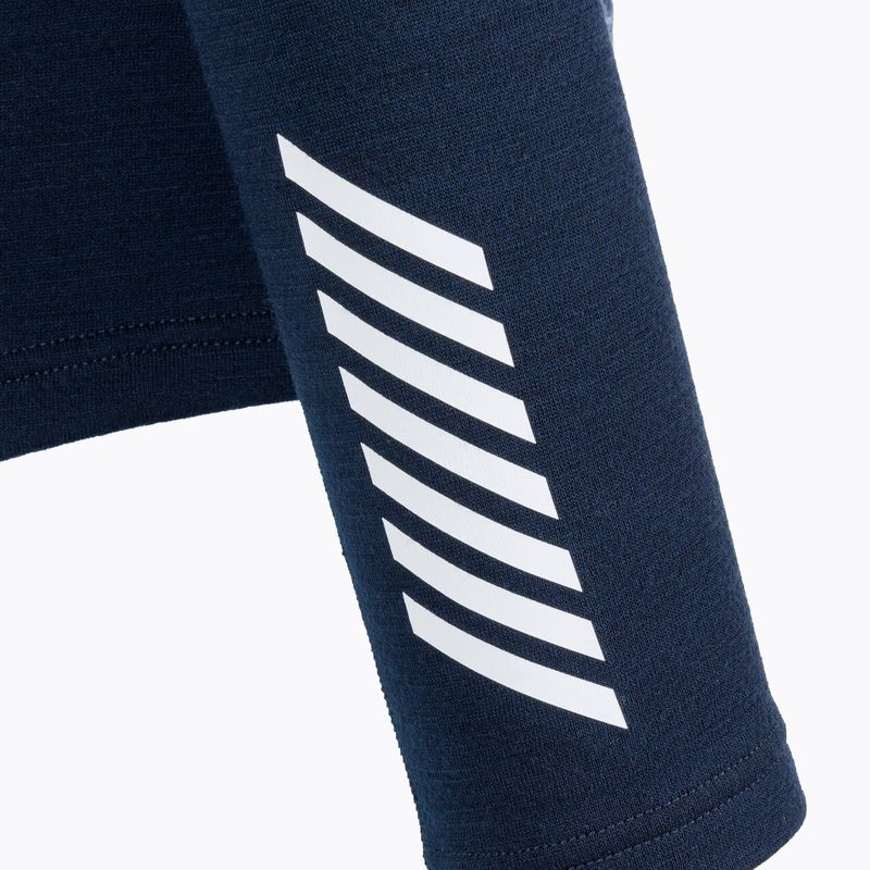 Dámska termoaktívna mikina Helly Hansen Lifa Merino Midweight Graphic Crew navy star pixel 7