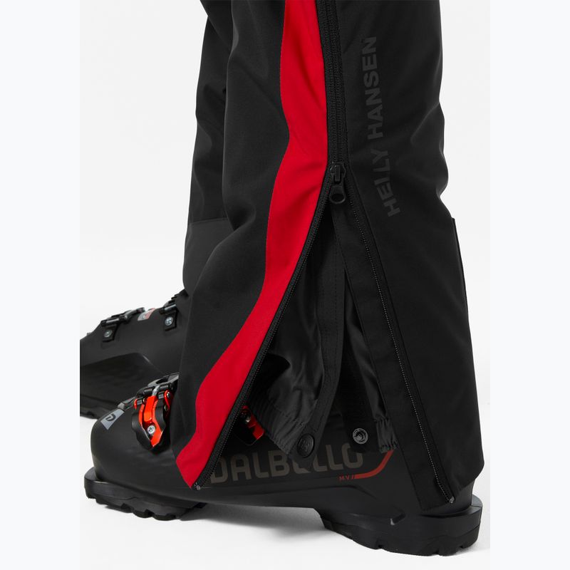 Pánske lyžiarske nohavice Helly Hansen World Cup Insulated Full-Zip black aca 5