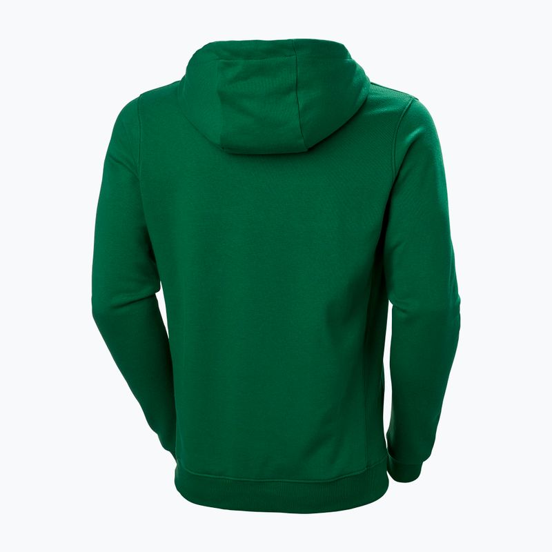 Pánska trekingová mikina Helly Hansen F2F Organic Cotton Hoodie malachite 5