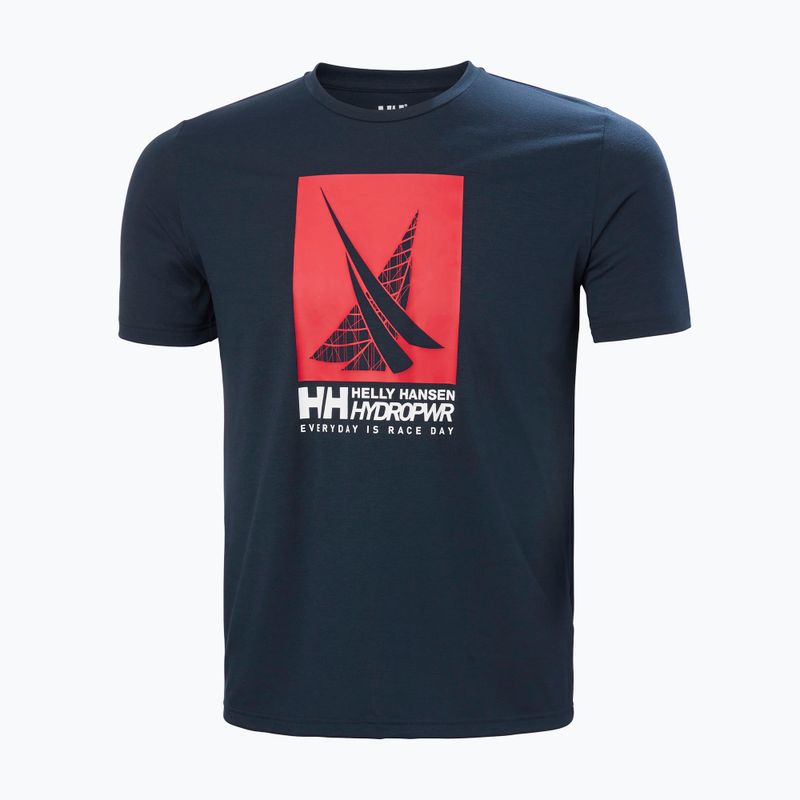 Pánske tričko Helly Hansen HP Race Graphic navy 5