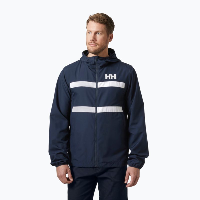 Pánska bunda Helly Hansen Salt Striped Windbreaker navy