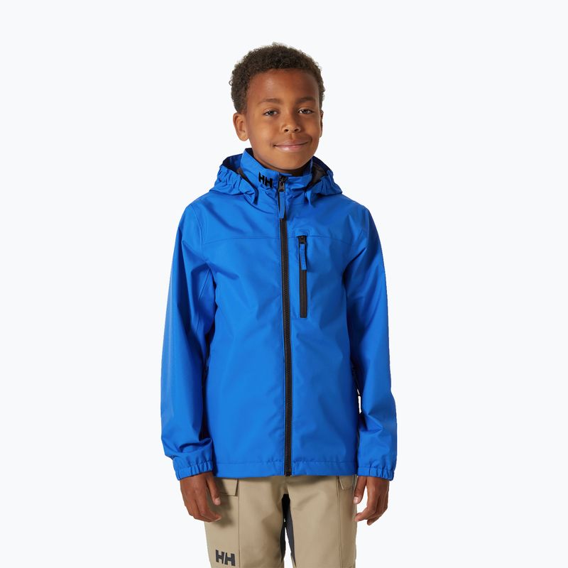 Detská bunda Helly Hansen Crew Hooded JR cobalt 2.0