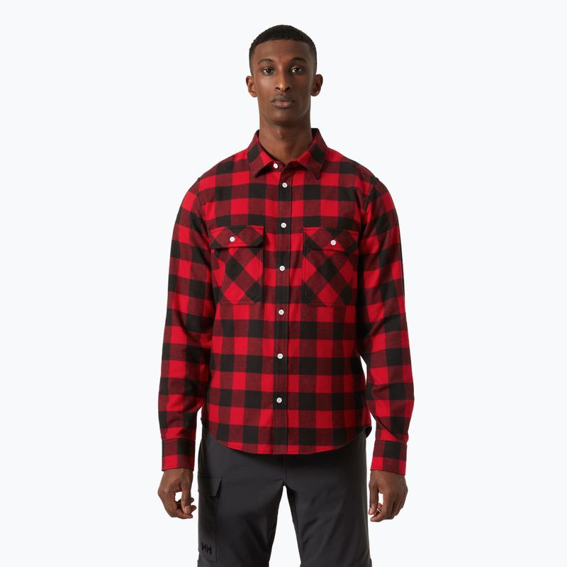 Pánska košeľa  Helly Hansen Lokka Organic Flannel red buffalo check