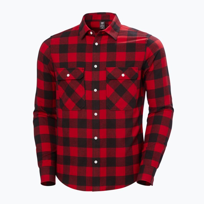 Pánska košeľa  Helly Hansen Lokka Organic Flannel red buffalo check 5