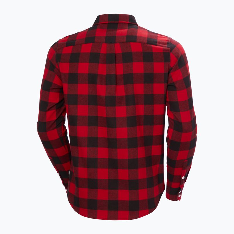 Pánska košeľa  Helly Hansen Lokka Organic Flannel red buffalo check 6