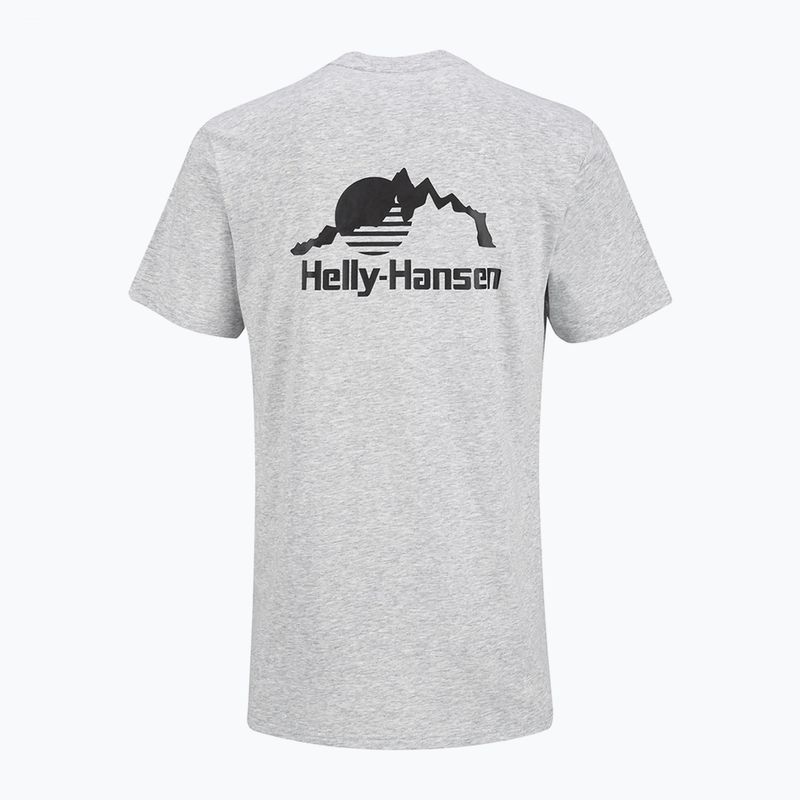 Pánske tričko  Helly Hansen Nord Graphic grey melang 2