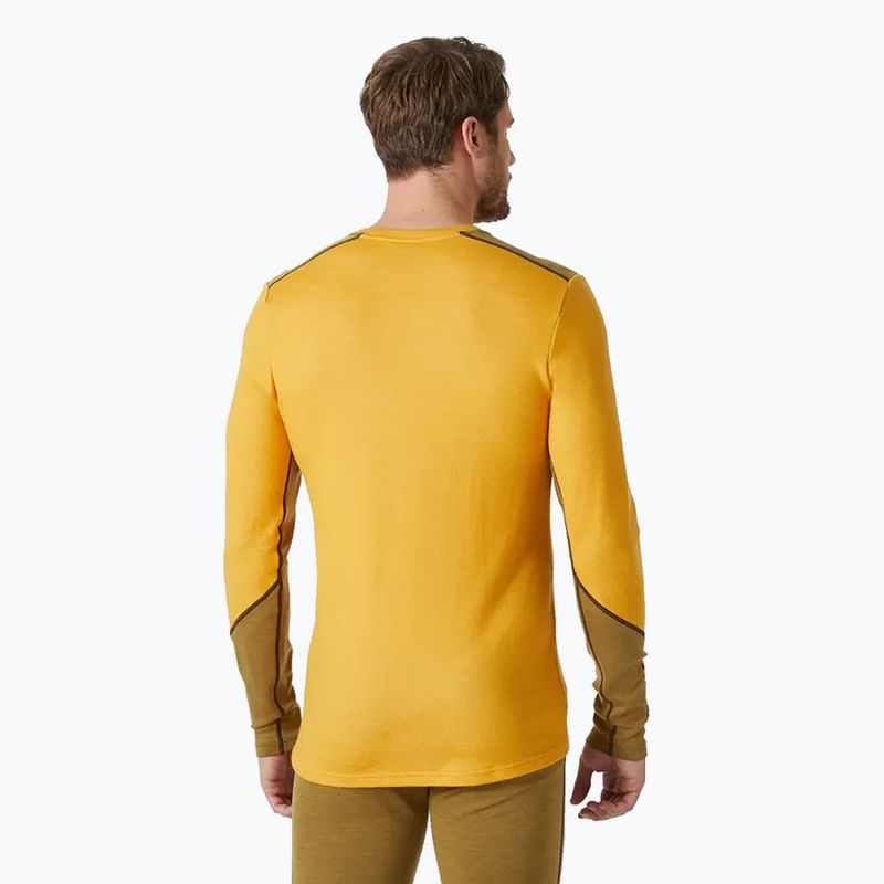 Pánske termo tričko Helly Hansen Lifa Merino Midweight Crew golden glow 2