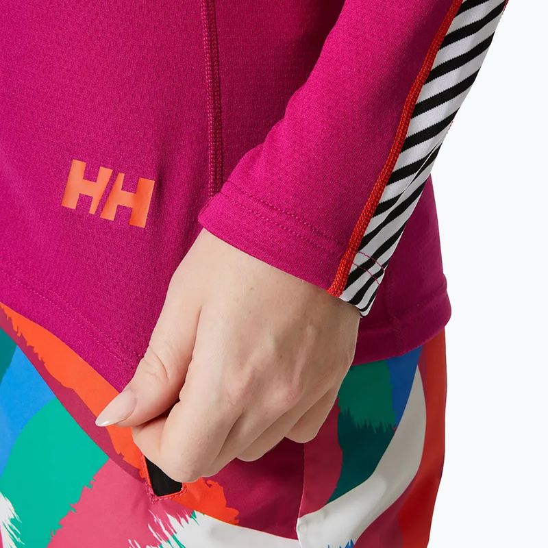 Dámska termoaktívna mikina Helly Hansen Lifa Active Stripe Crew magenta 2.0 3