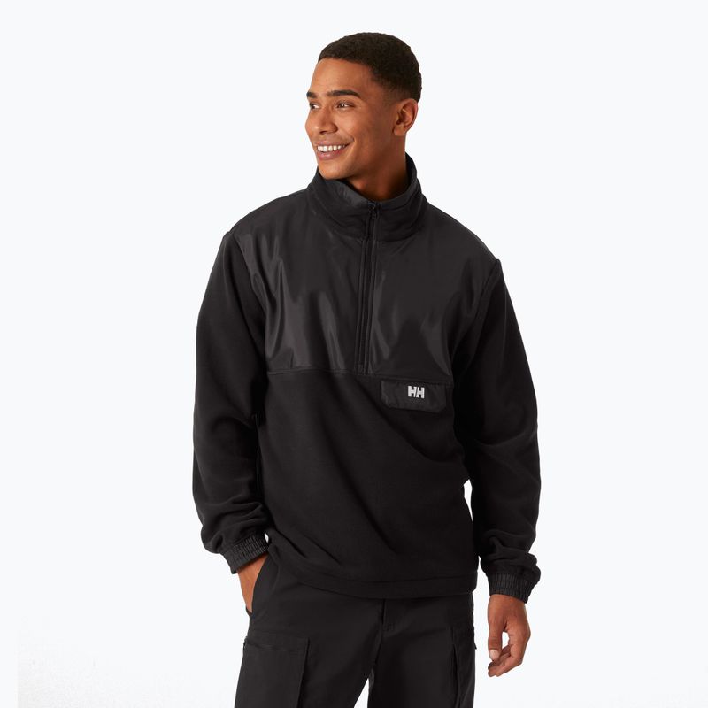 Pánska fleecová mikina Helly Hansen Yu 1/2 Zip Fleece black