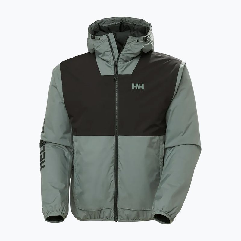 Pánska bunda Helly Hansen Ervik Ins Rain sivá cactus 5